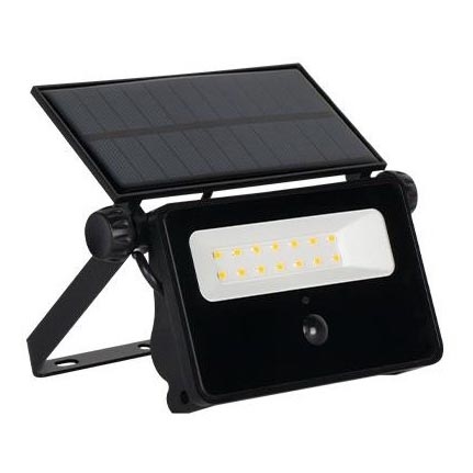 Світлододний прожектор з датчиком на сонячній батареї LED/30W/5,5V IP65