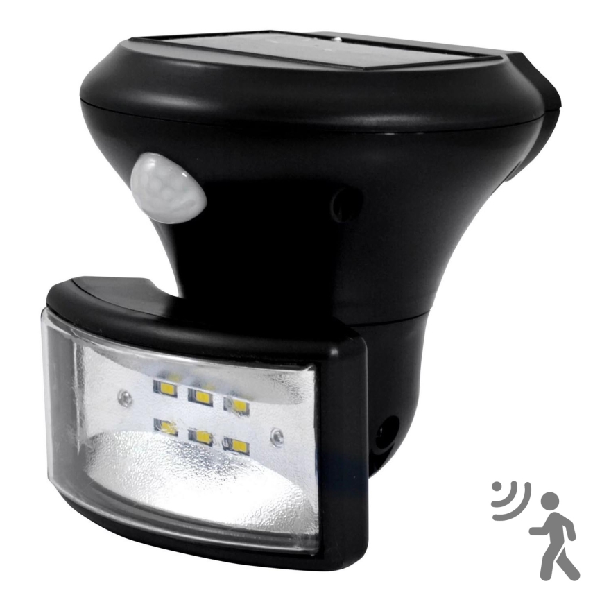 Світлододний прожектор з датчиком на сонячній батареї LED/5W/3,7V IP44