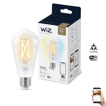 Світлодіодна лампочка з регулюванням яскравості FILAMENT ST64 E27/6,7W/230V 2700-6500K CRI 90 Wi-Fi - WiZ