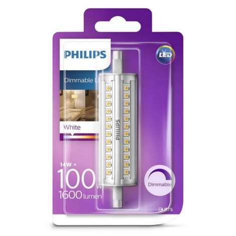 Світлодіодна лампочка з регулюванням яскравості Philips R7s/14W/230V 3000K 118 мм