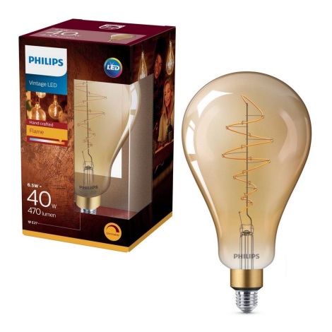 Світлодіодна лампочка з регульованою яскравістю VINTAGE Philips A160 E27/6,5W/230V 2000K