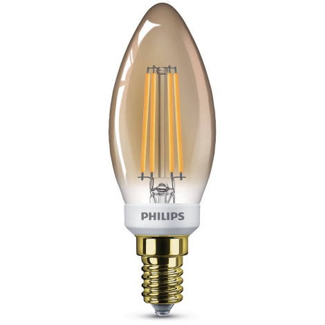 Світлодіодна лампочка з регульованою яскравістю VINTAGE Philips B35 E14/5W/230V 2200K