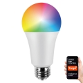Світлодіодна RGB лампочка з регулюванням яскравості A70 E27/11W/230V 2700-6500K Wi-Fi Tuya