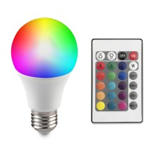 Світлодіодна RGB-лампочка з регулюванням яскравості E27/6W/230V 3000K