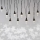 Світлодіодна різдвяна гірлянда вулична 10xLED/9,5 м IP44 холодний білий