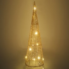 Світлодіодна різдвяна прикраса LED/2xAA 40 см конус