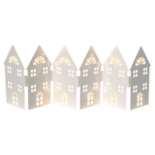 Світлодіодна різдвяна прикраса LED/2xAA будиночки