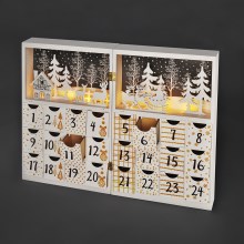 Світлодіодний адвент-календар LED/2xAAA дерево