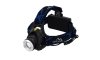 Світлодіодний акумуляторний налобний ліхтар LED/6W/7,4V IP44 чорний/синій