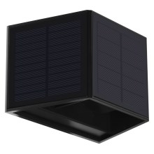 Світлодіодний настінний світильник на сонячній батареї WINGS LED/2W/3,2V 3000K IP54 чорний