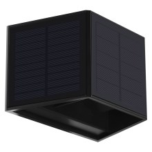 Світлодіодний настінний світильник на сонячній батареї WINGS LED/2W/3,2V 6000K IP54 чорний