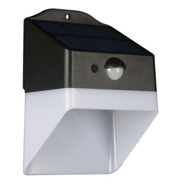 Світлодіодний настінний світильник з датчиком на сонячній батареї LED/2W/3,7V 4000K IP65