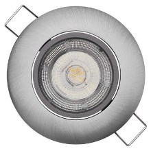 Світлодіодний підвісний стельовий світильник EXCLUSIVE 1xLED/5W/230V 3000 K срібний