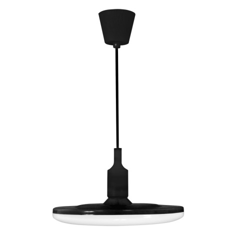 Світлодіодний підвісний світильник KIKI 1xE27/10W/230V чорний