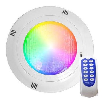 Світлодіодний RGBW-світильник для басейну LED/45W/12V IP68 + дистанційне керування