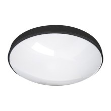 Світлодіодний стельовий світильник для ванної кімнати CIRCLE LED/18W/230V 4000K діаметр 30 см IP44 чорний