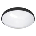 Світлодіодний стельовий світильник для ванної кімнати CIRCLE LED/24W/230V 4000K діаметр 37 см IP44 чорний