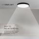 Світлодіодний стельовий світильник для ванної кімнати LED/18W/230V 6500K IP44 чорний