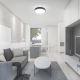 Світлодіодний стельовий світильник для ванної кімнати LED/36W/230V 3000K IP44 чорний