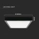 Світлодіодний стельовий світильник для ванної кімнати з датчиком LED/18W/230V 4000K IP44 чорний