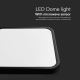 Світлодіодний стельовий світильник для ванної кімнати з датчиком LED/18W/230V 4000K IP44 чорний + пульт дистанційного керування