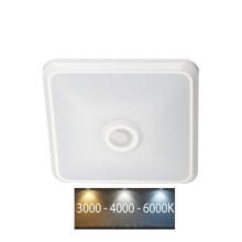 Світлодіодний стельовий світильник з датчиком SAMSUNG CHIP LED/12W/230V 3000/4000/6000K білий