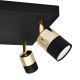 Світлодіодний точковий світильник TUBSSON 4xGU10/6,5W/230V чорний/золотий