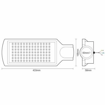 Світлодіодний вуличний ліхтар LED/100W/170-400V IP65 4000K