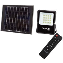Світлодіодний вуличний прожектор на сонячній батареї LED/12W/3,2V 4000K IP65 + дистанційне керування