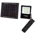 Світлодіодний вуличний прожектор на сонячній батареї LED/20W/3,2V 6400K IP65 + дистанційне керування