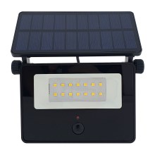 Світлодіодний вуличний прожектор на сонячній батареї з датчиком LED/2W/3,7V 4200K IP44