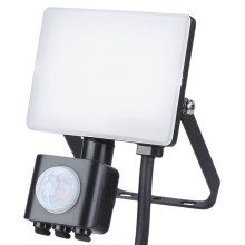 Світлодіодний вуличний прожектор з датчиком LED/10W/230V 5000K IP44