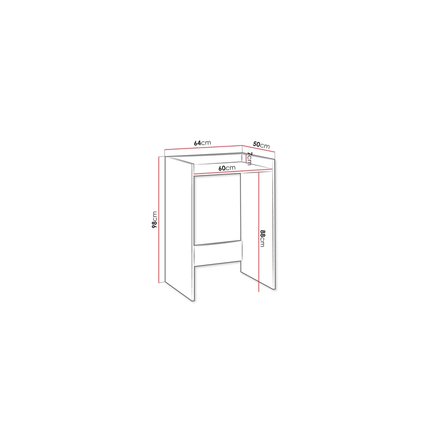 Шкаф для стиральной машины POLA 98x64 см белый