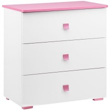 Шкаф PABIS 87x83 см белый/розовый