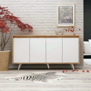 Шкаф SHANS 86x140 см коричневый/черный