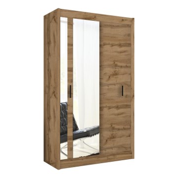 Шкаф-купе с зеркалом SABRINA 120x215 см, дуб вольтан