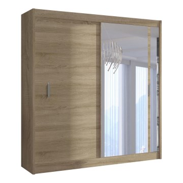 Шкаф-купе с зеркалом SABRINA 180x215 см дуб сонома