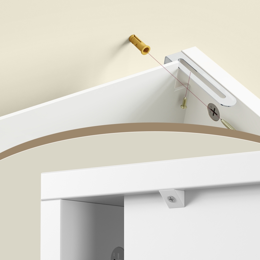 Шкафчик для ванной NICO белый