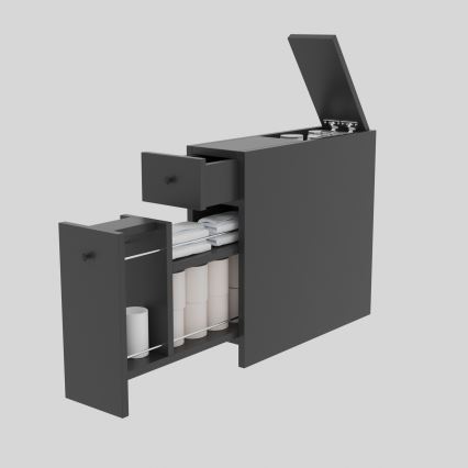 Шкафчик для ванной комнаты CALENCIA 55x60 см антрацит