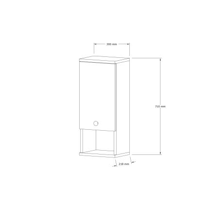 Шкафчик для ванной комнаты MIS 71x30 см белый