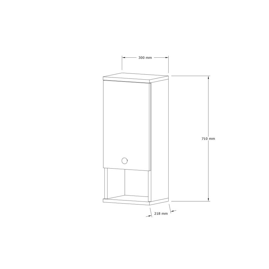 Шкафчик для ванной комнаты MIS 71x30 см белый