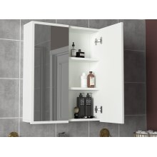 Шкафчик для ванной комнаты с зеркалом KAYLA 78x60 см белый