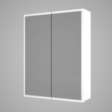Шкафчик для ванной комнаты с зеркалом KAYLA 78x60 см белый