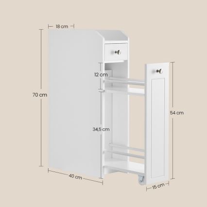 Шкафчик ZURI белый