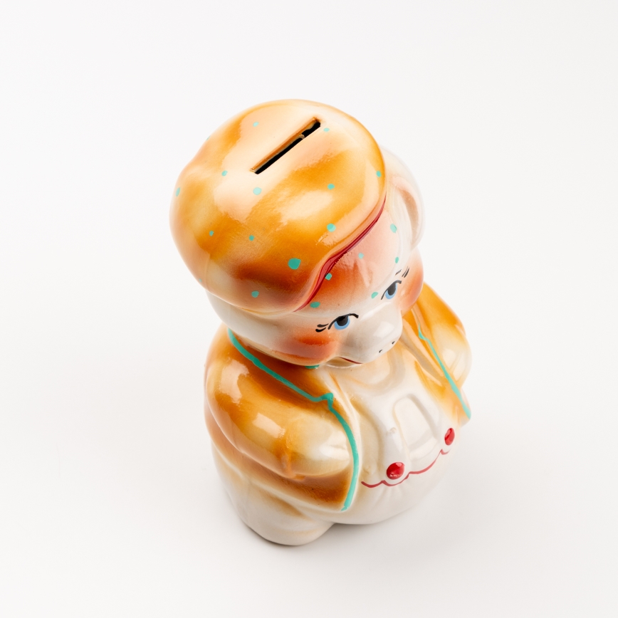 Скарбничка у вигляді поросятка коричневий