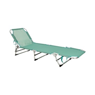 Складаний регульований шезлонг SUNO 56x190 см бірюзовий