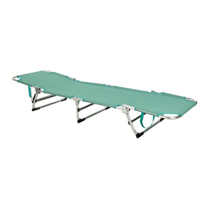 Складаний регульований шезлонг SUNO 56x190 см бірюзовий