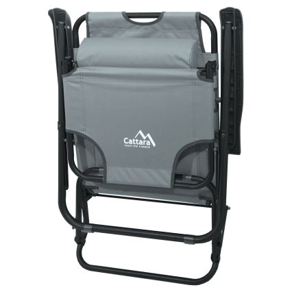 Складное регулируемое кресло серый/черный