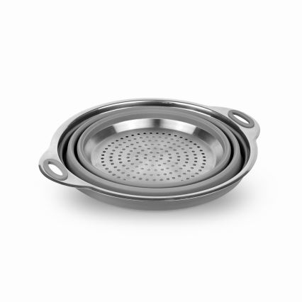 Складной силиконовый дуршлаг для путешествий