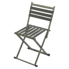 Складное кресло со спинкой для кемпинга зеленое